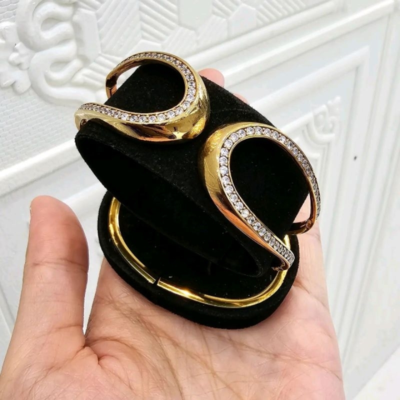 gelang bangle mata perhiasan emas gelang emas asli
