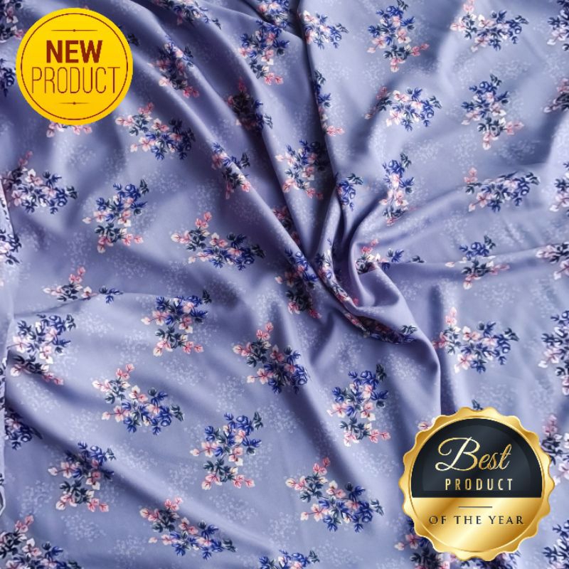 Kain Shakila Premium motif Seruni harga persetengah meter