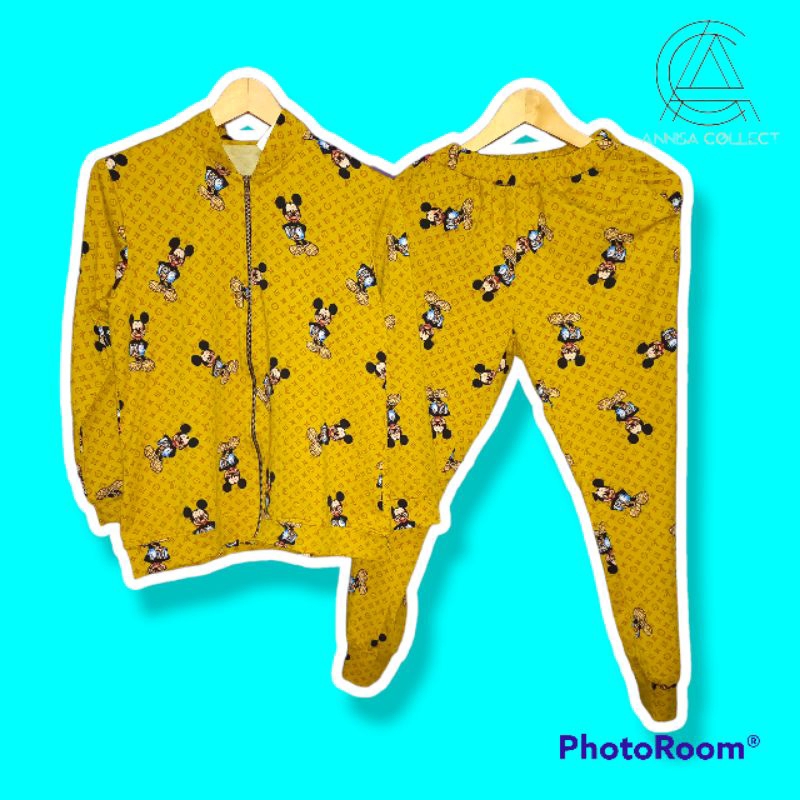 Set Jaket Mickey LV/ Set jaket premium