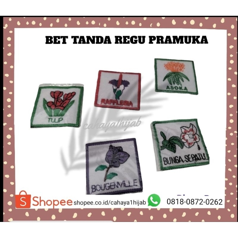 Bet Badge Tanda Regu Pramuka Penggalang