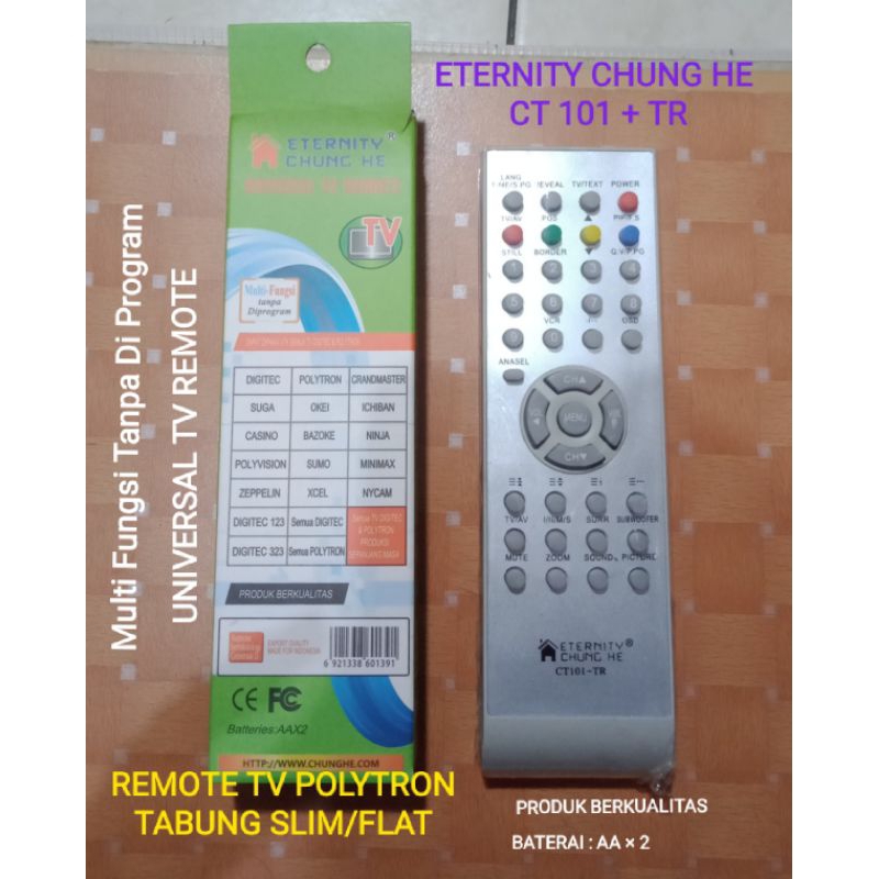 REMOTE TV POLYTRON (TABUNG SLIM/FLAT)