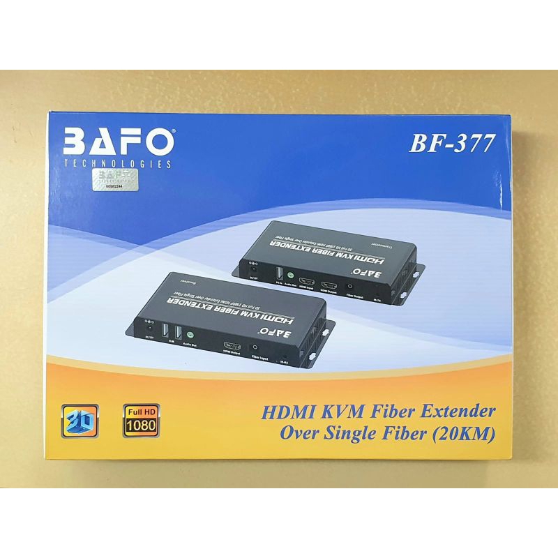 KVM HDMI Extender Over Fiber Optic (Support 20KM) Bafo BF-377