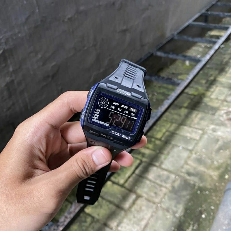 Jam Tangan Ripcurl Terlaris Digital Fashion Pria Rubber Tahan Air