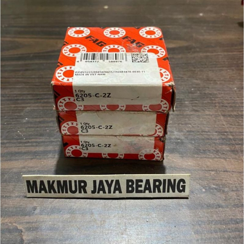 BEARING 6205-C-2Z FAG MADE IN VIETNAM ORIGINAL
