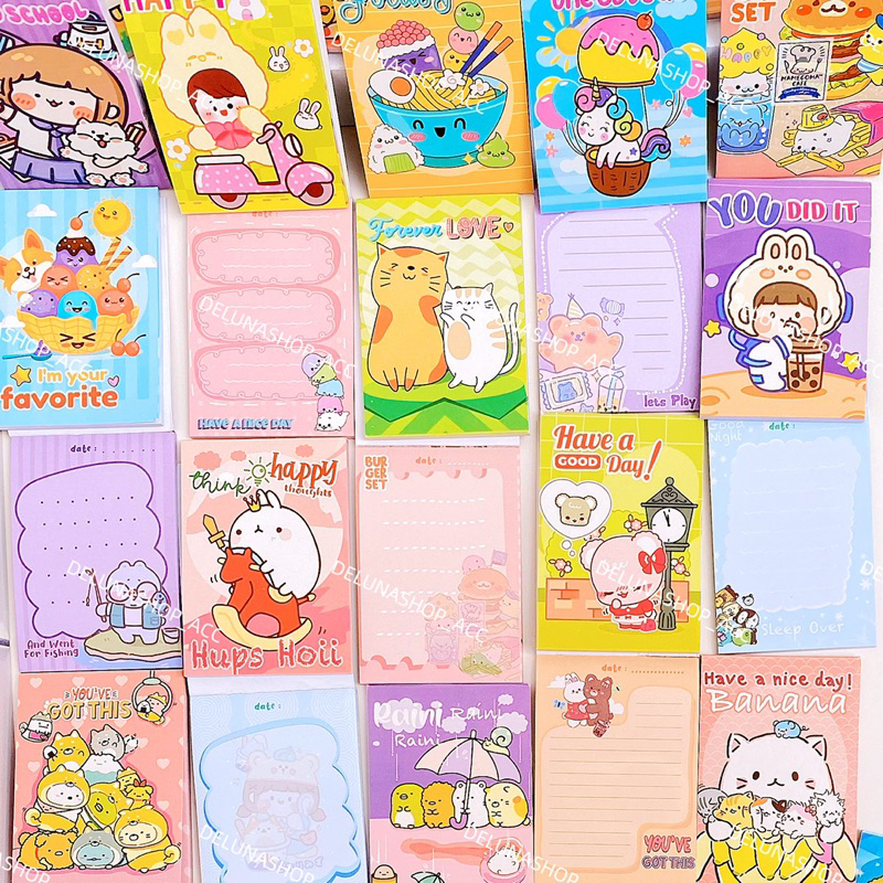 

Delunashop DG Mini note buku tulis notes catatan kecil momo / buku memo buat tempet sticker / notesbook / notebook
