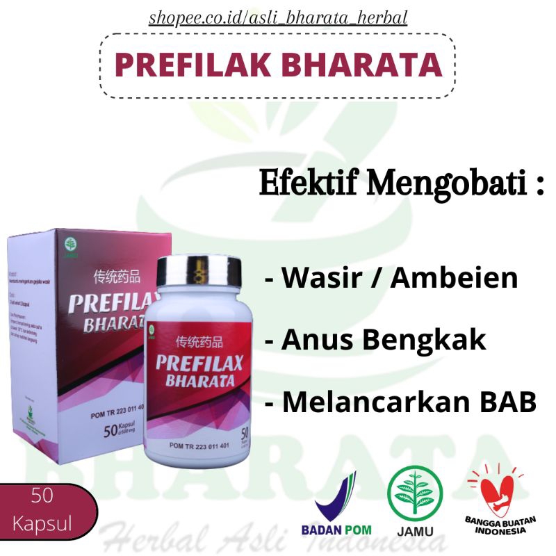 Obat Wasir | Obat Ambeien | Obat BAB Berdarah | Prefilak Bharata | 100% Original Bharata
