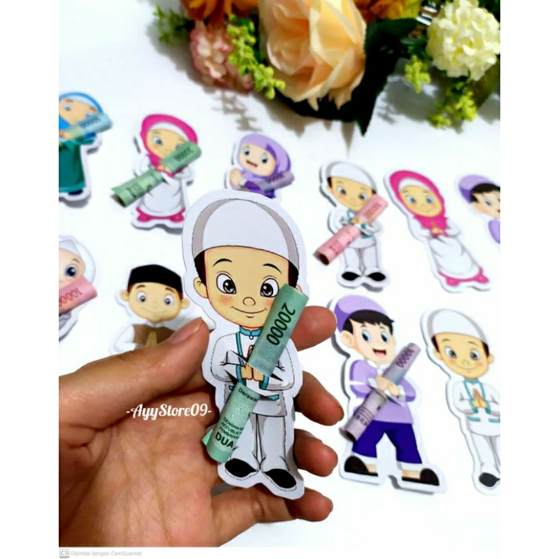 (Isi 10 pcs) Amplop Lebaran Peluk Uang FREE Plastik OPP /Angpou/Amplop THR/Idul Fitri/Peluk uang/Amplop Peluk/Angpou Lebaran/COD