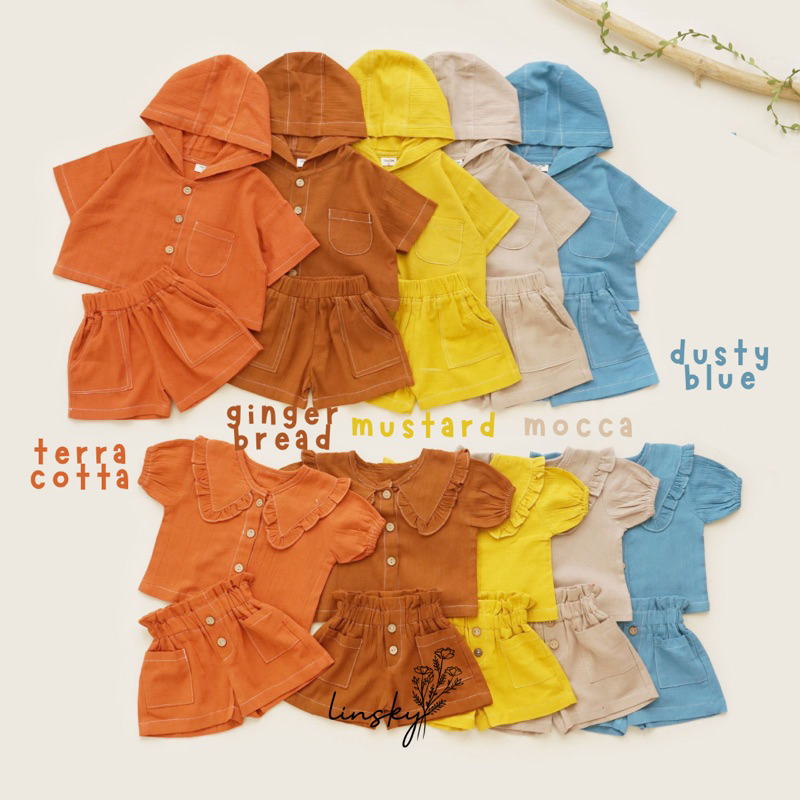 LINSKY BABY - Sheo Set Setelan Anak Couple