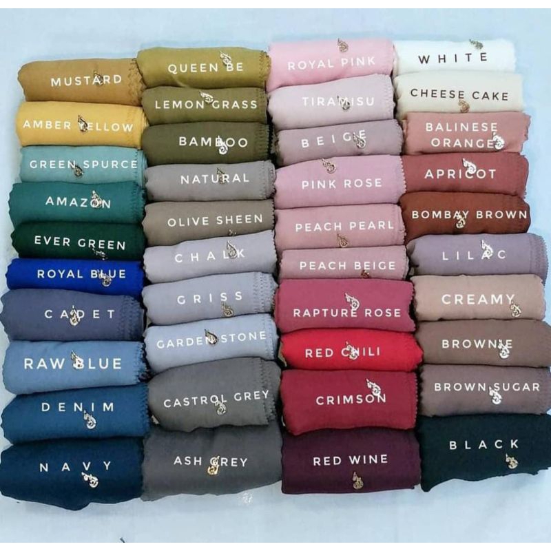 Jingga Scarves Basic voal