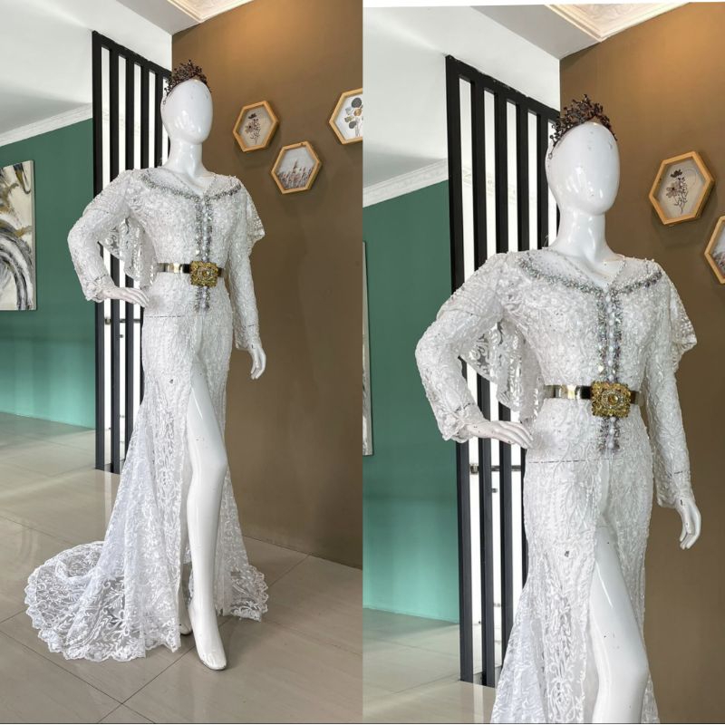 KEBAYA AKAD FULL PAYET BEREKOR MODERN//KEBAYA WEDDING MEWAH//BAJU PENGANTIN