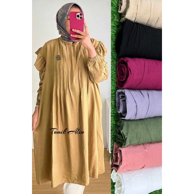 Tunik Alin | Winody | Bahan Polo Linen Premium