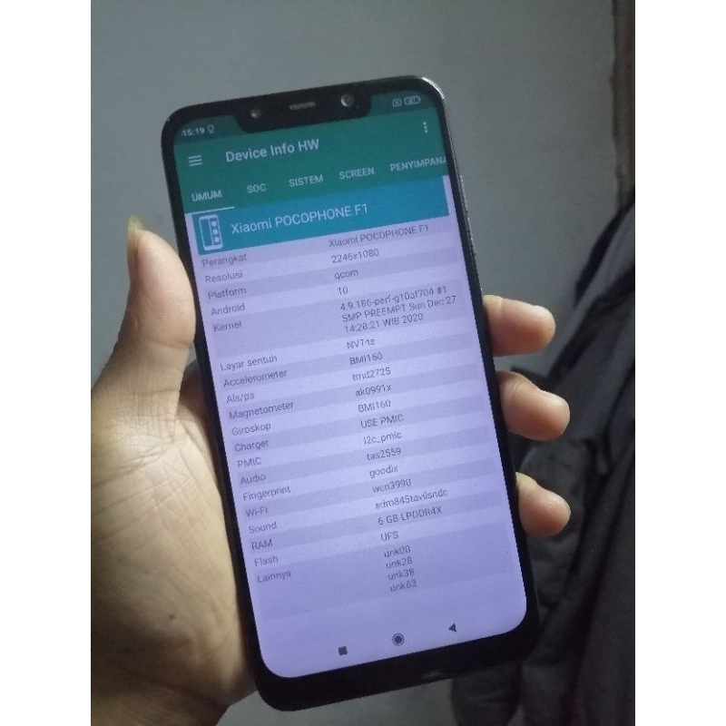 lcd copotan pocophone f1