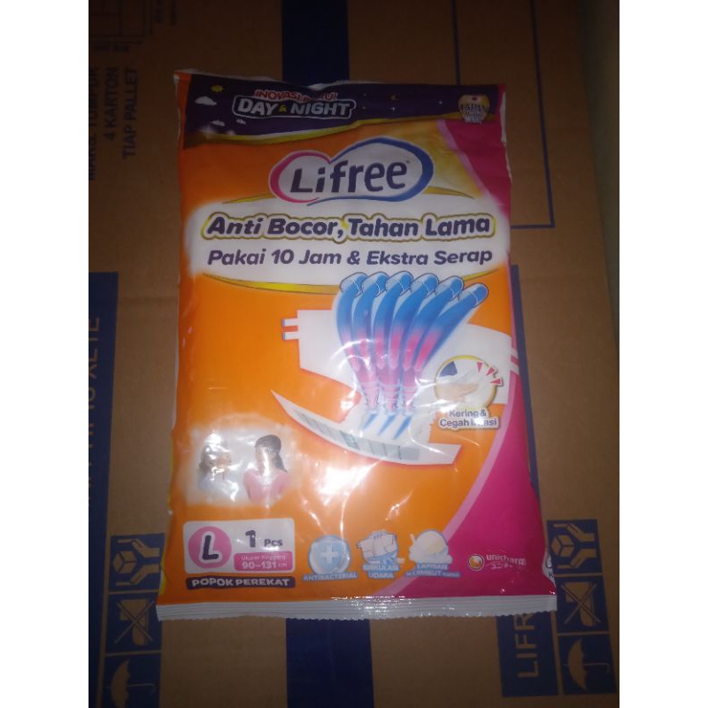 Lifree Popok Perekat ukuran L isi 1X16 (Popok Dewasa / lansia)
