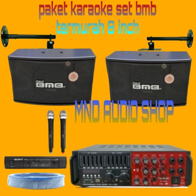 paket sound system karaoke set bmb termurah 8inch