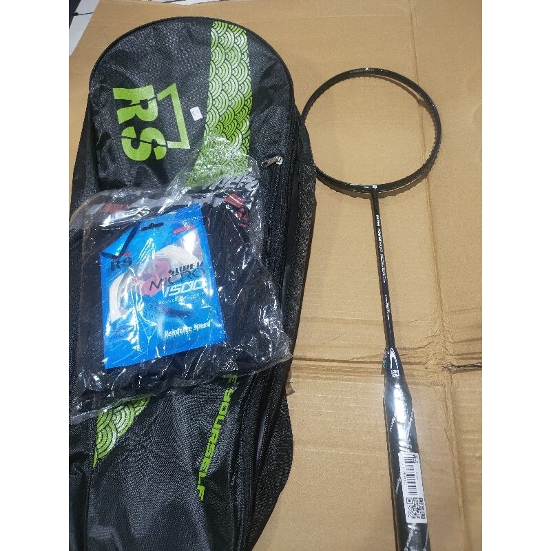RAKET BADMINTON RS SUPER POWER 800 BONUS LENGKAP