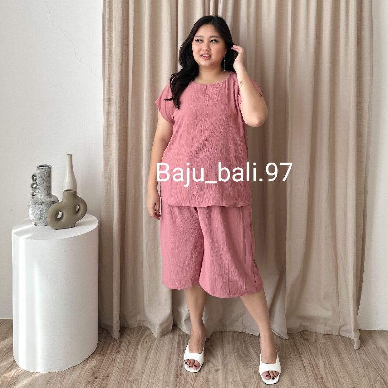 babydool jumbo airflo/crinkle ld 130 cm/baju tidur jumbo/setelan jumbo