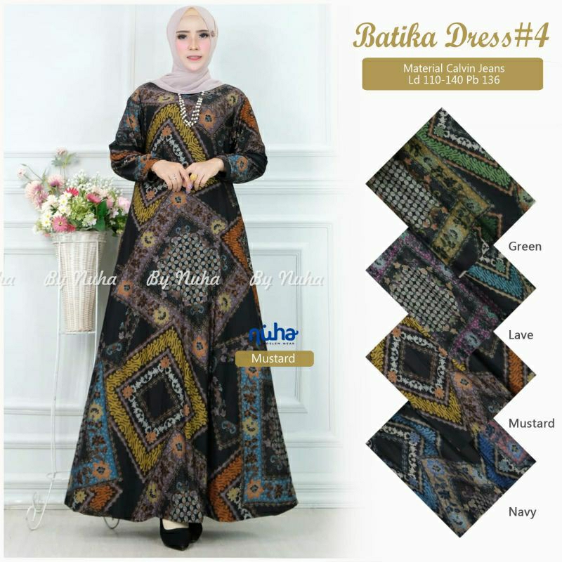 Baju wanita batika dress by nuha