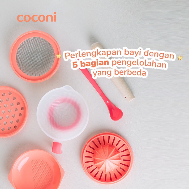 Coconi Baby Food Maker Set / Alat Penghalus Makanan Bayi MPASI
