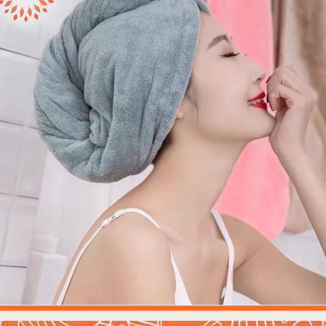 Handuk Rambut ZAMZAM003 Magic Towel Handuk Kepala Keramas Turban Keramas PREMIUM TEBAL IMPORT