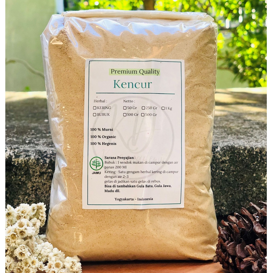 

Kencur bubuk murni / Galanga Powder Serbuk Simplisia Galangal Kaempferia