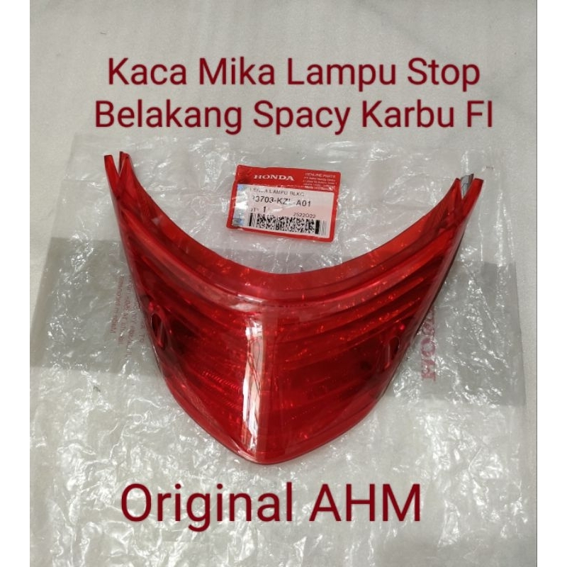 Kaca Mika Lampu Stop Belakang Spacy Karbu FI Ori AHM 33703 KZL A01