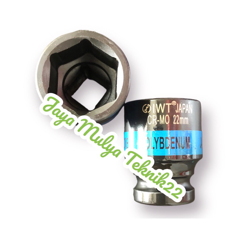 Mata sock Impact 22 MM 6PT 1/2 inch IWT japan / Kunci sock impact / Alat bengkel