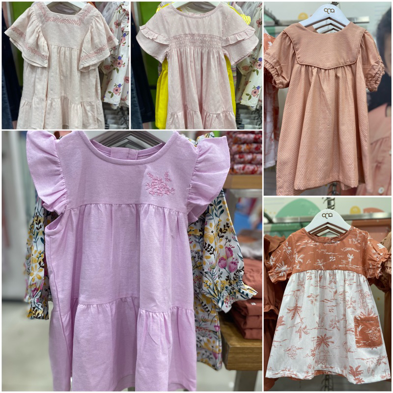 Dress anak/balita perempuan brand QNA (1-4th)