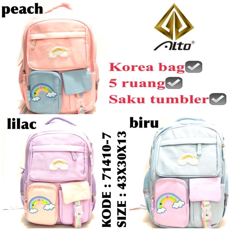 TAS RANSEL CEWEK BACKPACK PASTEL BY ALTO 71410-7.