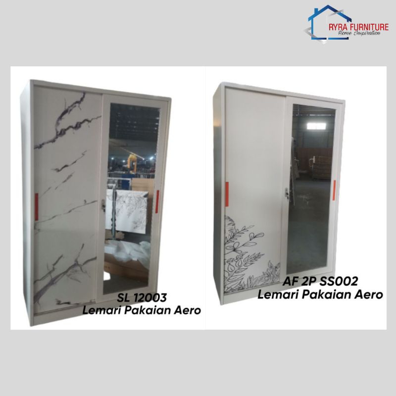 LEMARI PAKAIAN/LEMARI BESI PINTU GESER/LEMARI METAL