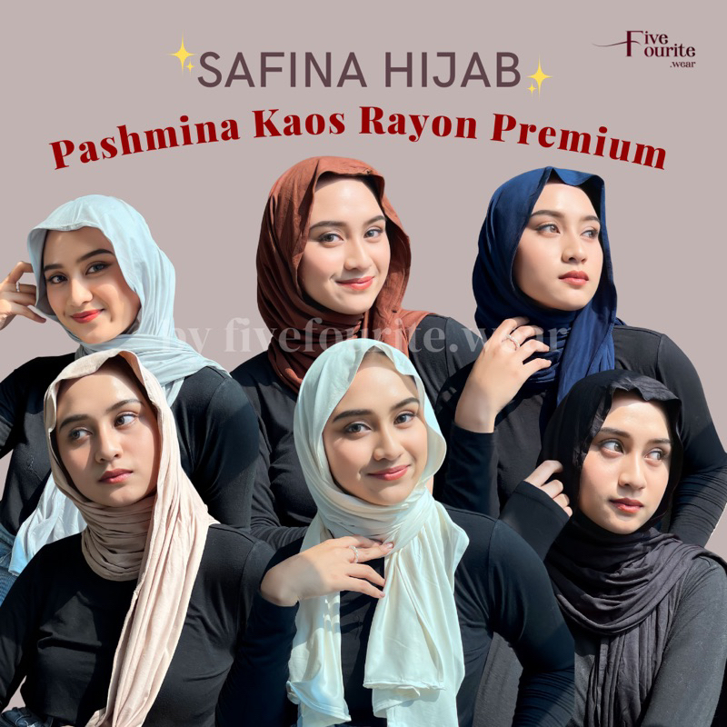 Safina Hijab - Pashmina Kaos Rayon Premium