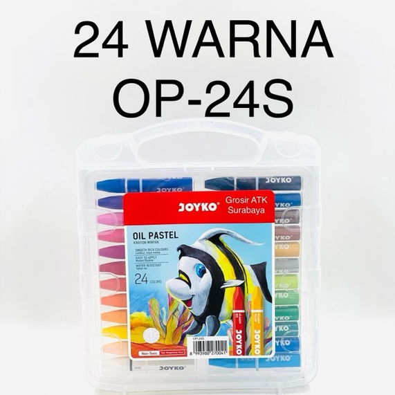 

CRAYON JOYKO 24 WARNA OP-24S / Krayon Minyak / Oil Pastel JOYKO 24 WARNA OP-24S