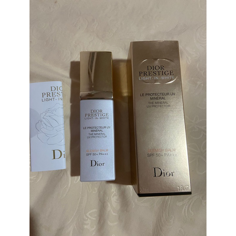 Dior prestige light in white le protecteur uv mineral blemish balm sunblock sunscreen