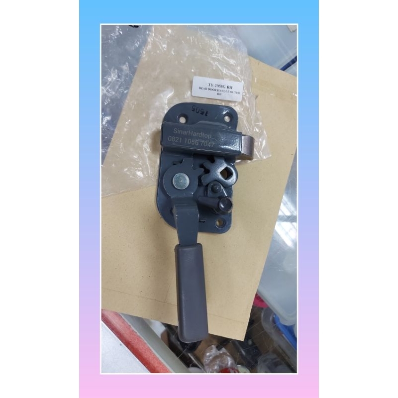 Handle pintu belakang dalam hardtop FJ40 BJ40