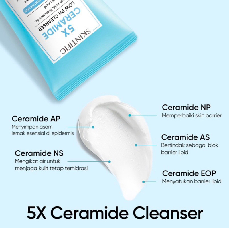 Skintific 5X Ceramide Low pH Cleanser 80ml / 15ml