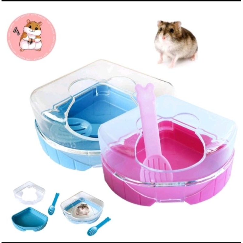 sweet bathroom hamster // tempat mandi hamster