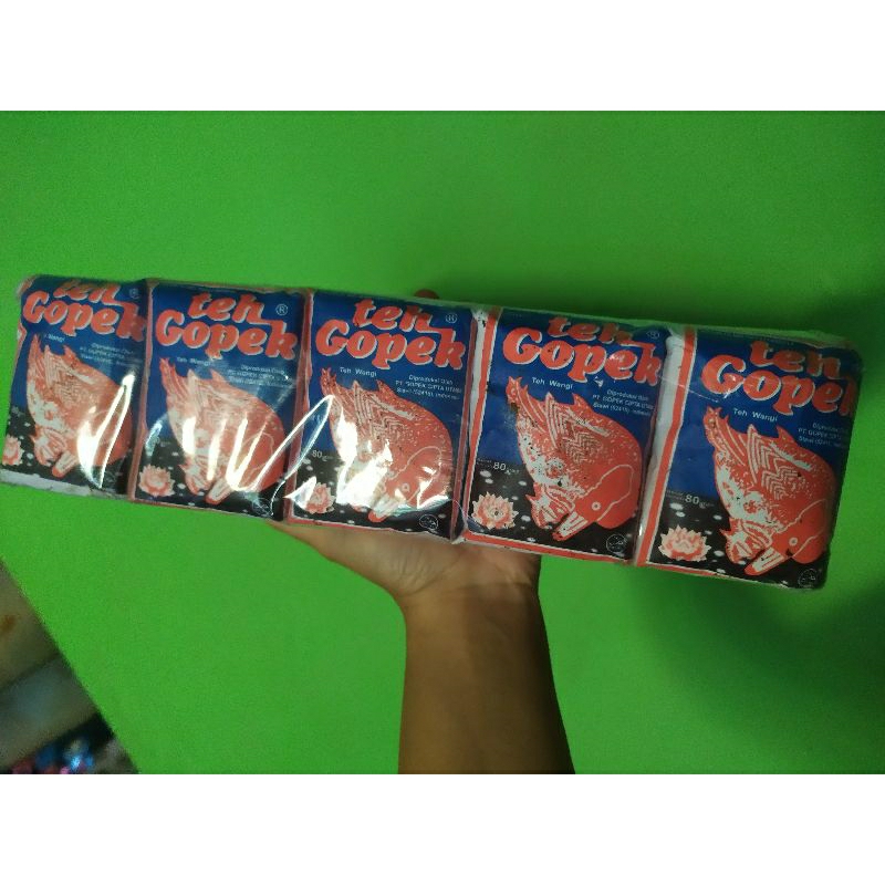 

gopek bebek biru jumbo 5*80gr/ teh tubruk gopek bebek biru jumbo 1 pack wedangan solo jogja