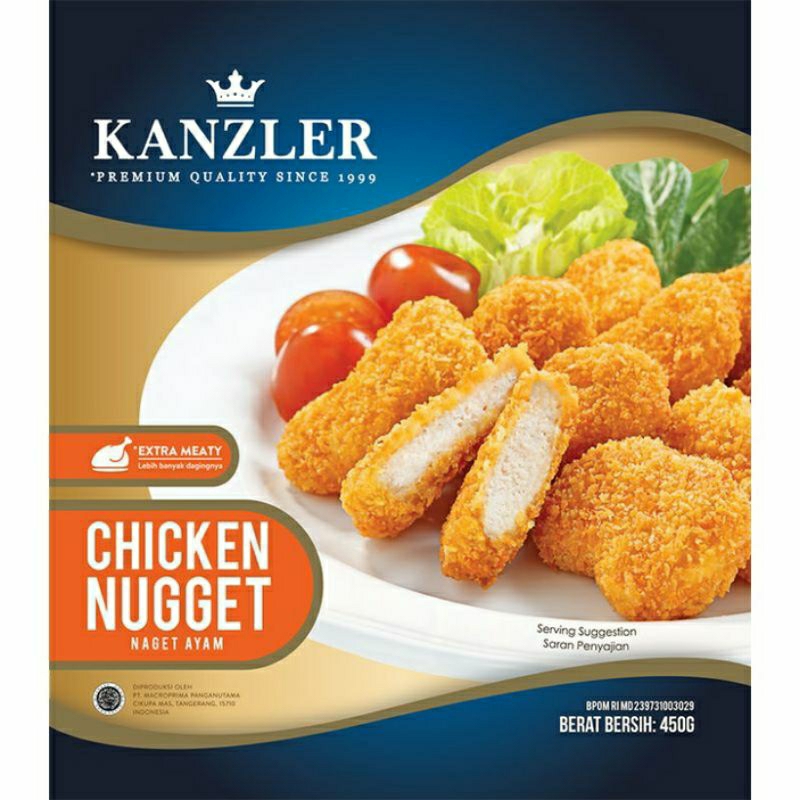 

Kanzler Original Chicken Nugget 450gr - Kanzler Nuget Ayam Ori 450gr