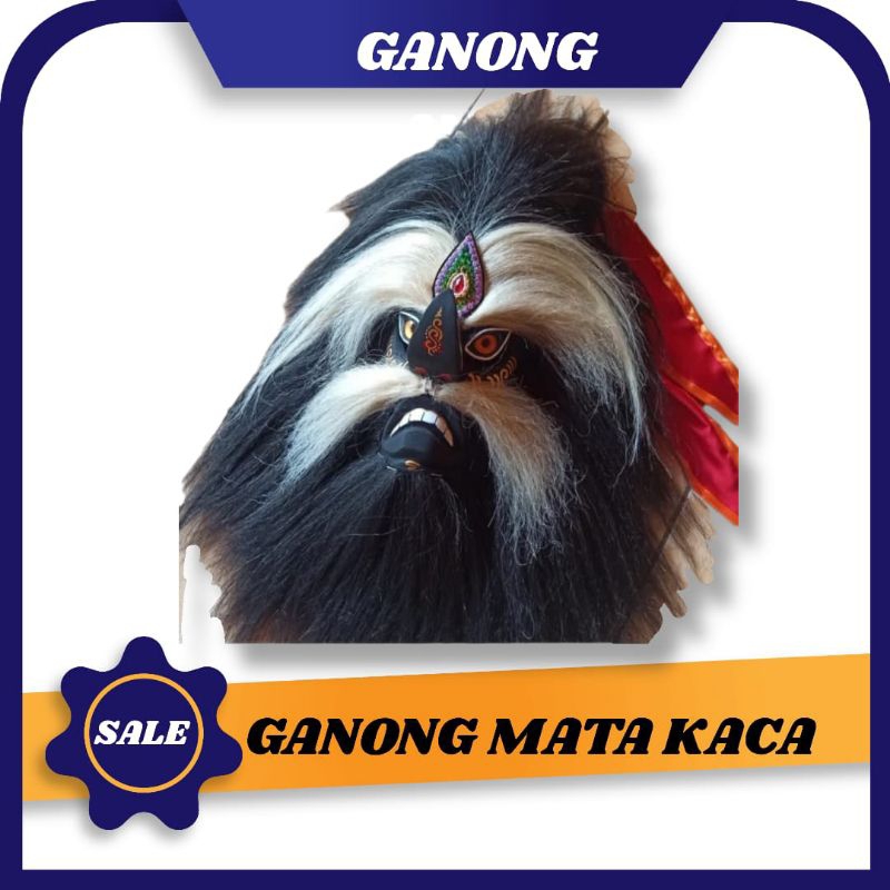 TOPENG BUJANG GANONG MATA KACA JAMBUL TINGGI