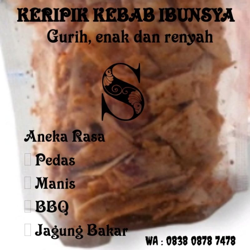 

Keripik kebab enak rasa balado pedas manis 100g