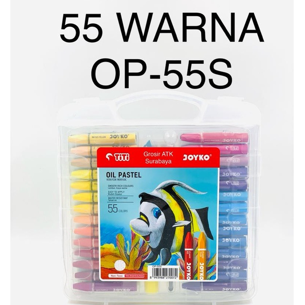 

CRAYON JOYKO 55 WARNA OP-55S / Krayon Minyak / Oil Pastel JOYKO 55 WARNA OP-55S