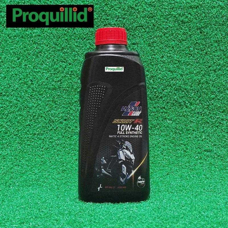 AXSON LUBE SCOOT R FULL SYNTHETIC MOTORCYCLE OIL MATIC 4T SAE 10W-40 API SN/CF JASO MB 1 L OLI MESIN