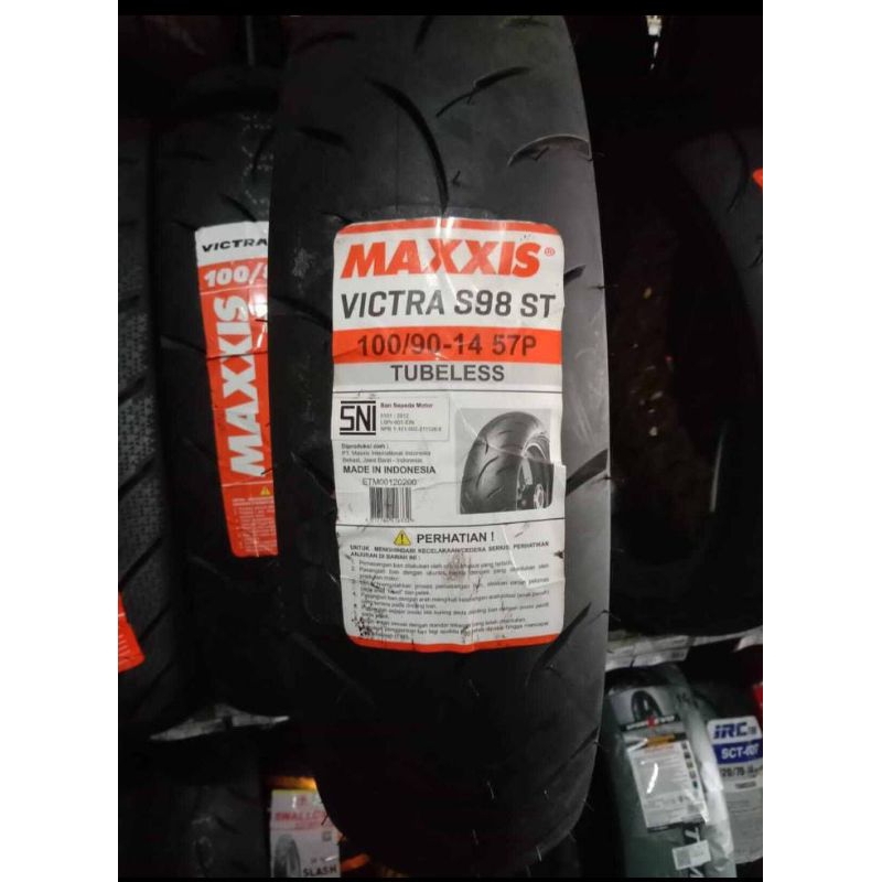 100 90 14 VICTRA S98  ST MAXXIS BAN LUAR MOTOR RING 14