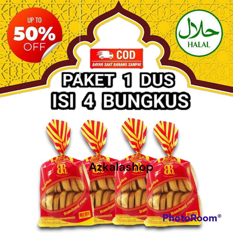 PAKET 4 BUNGKUS ROTI BAGELEN BANDUNG ( ORIGINAL )