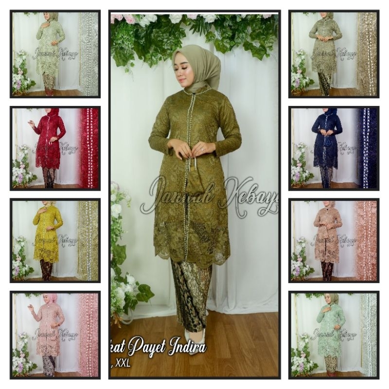 original kebaya tunik Payet Indira Jannah / kebaya muslim / kebaya busui / kebaya modern / kebaya ju