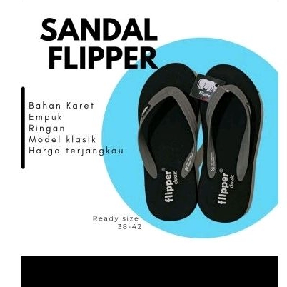 Sandal Flipper Original Warna abu