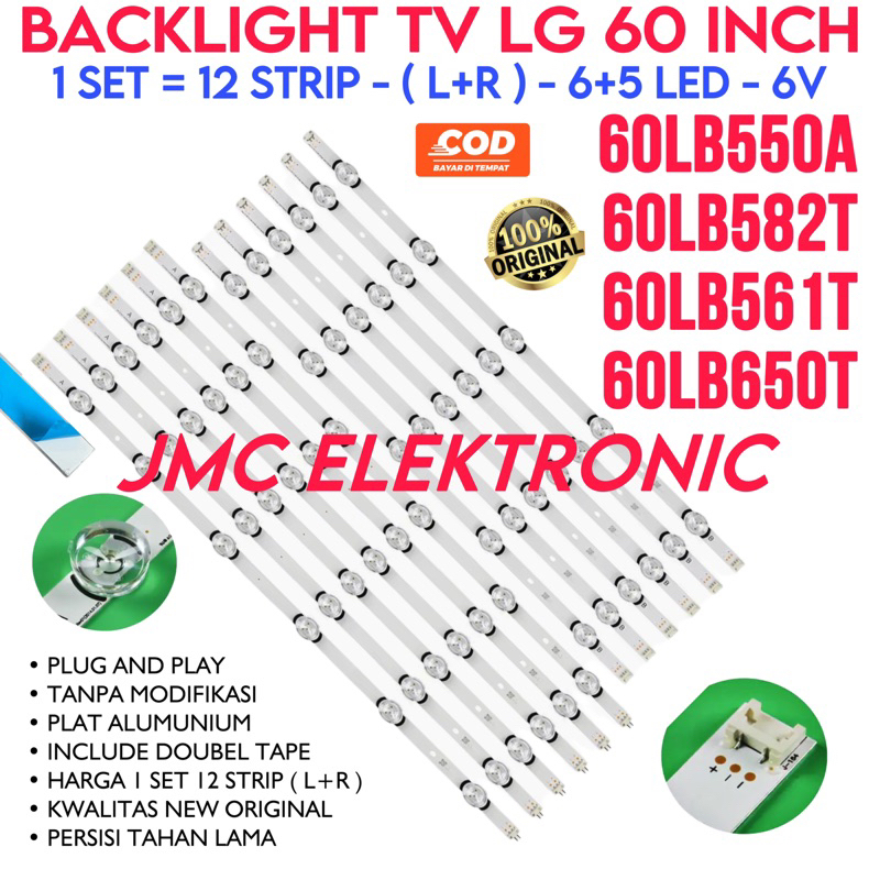 BACKLIGHT TV LED LG 60 INC 60LB582 60LB650 60LB561 60LB550 60LB561T 60LB550 60LB582T 60LB650T 60LB 60IN