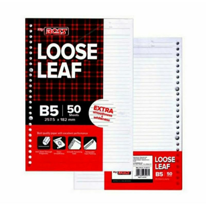 

Loose Leaf Big Boss B5 50Lbr