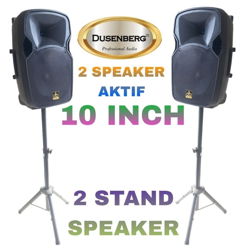 Karaoke Set Live Akustic DUSENBERG 10 Inch Mixer Dan 2 Mic Wireless