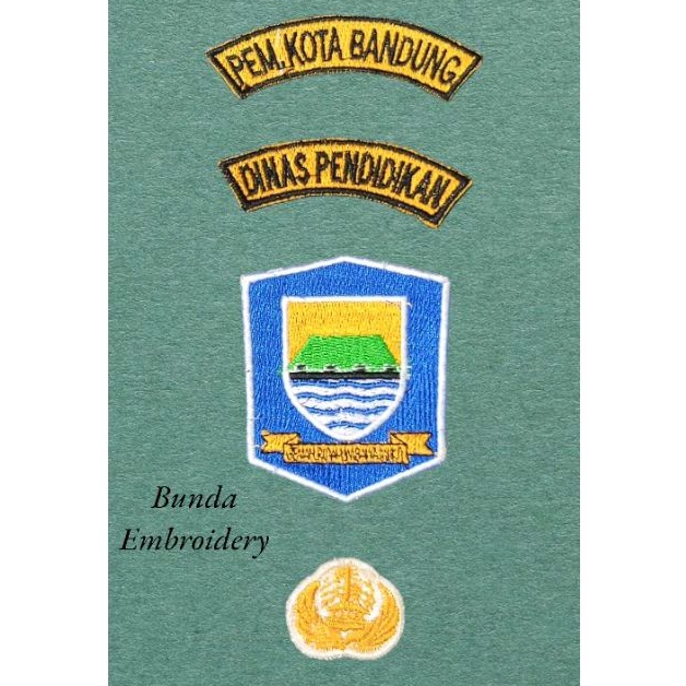 Atribut Bordir PNS Dinas Pendidikan Kab Bandung