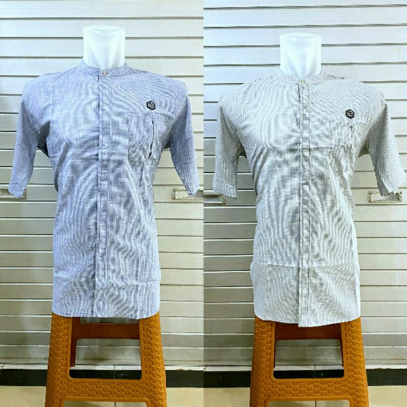 KEMEJA KOKO AS SAFWA LENGAN PENDEK KEMKO BAJU MUSLIM MAKASSAR